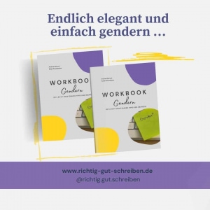 Das Cover des Workbook Genderns ist abgebildet