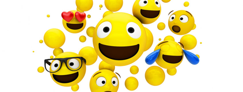Grafik: viele verschiedene Smiley-Emojis
